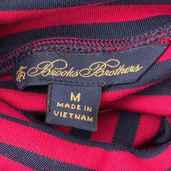 NWT BROOKS BROTHERS Red Navy Turtleneck Preppy M - Picture 8 of 10